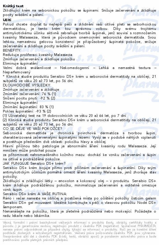 BIODERMA Sensibio DS+ krém 40ml