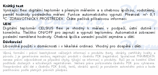 CELSIUS flexi teploměr digitální