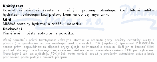 VIVAPHARM dárková kazeta kozí mléko+krém