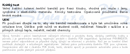 WUNDmed bandáž kolenní textil vel.XL