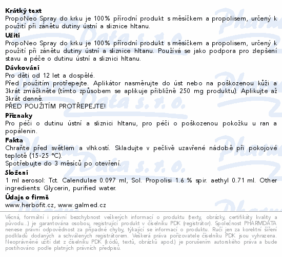Herbofit PropoNeo spray 20ml