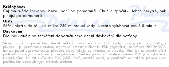 Čaj Biogena Fantastic Červený pomeranč 20x2.2g