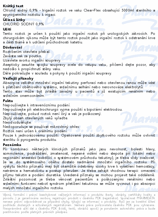 Clear Flex Sodium Chloride 0.9% liq.2x5lt.