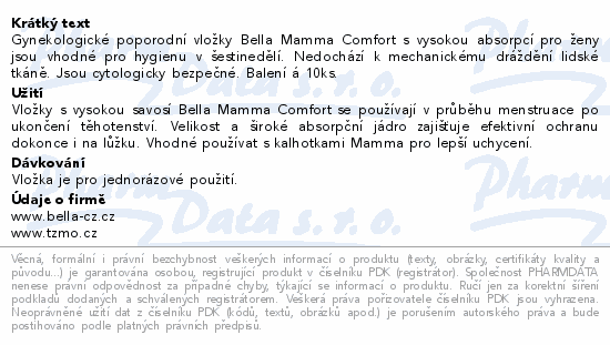 Bella Mamma Comfort poporodní vložky 10ks