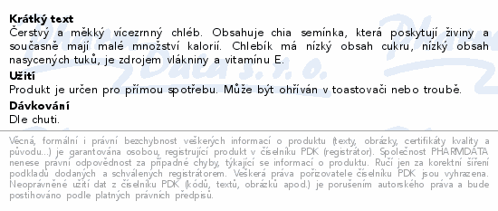 Allnature Bezlepkový chlebík se semínky 350g