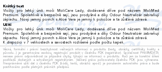 Inko. vložky MoliCare LadyPad 1.5kap Duopack2x14ks