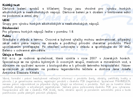 Kitl dárkové balení na zahřátí 2x500ml+křížaly 50g