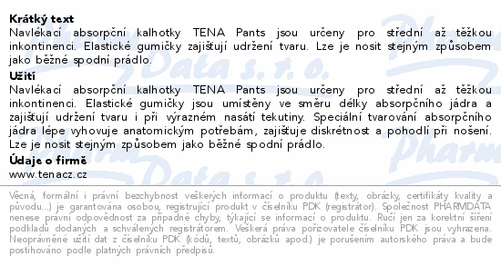 TENA Proskin Pants Super M ink.kalh.12ks 793523