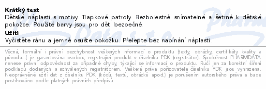 Hansaplast Tlapková patrola náplast 20ks