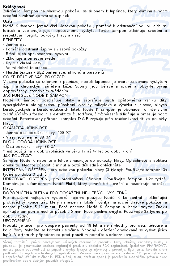 BIODERMA Nodé K šampon 150ml