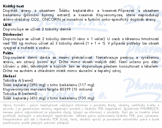 ONCORIN cps.60