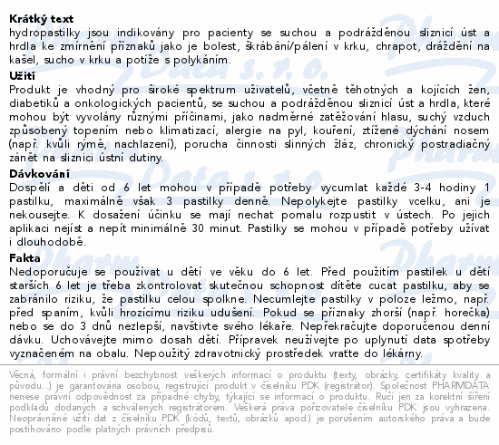 hydropastilky třešeň bez cukru 20ks Generica