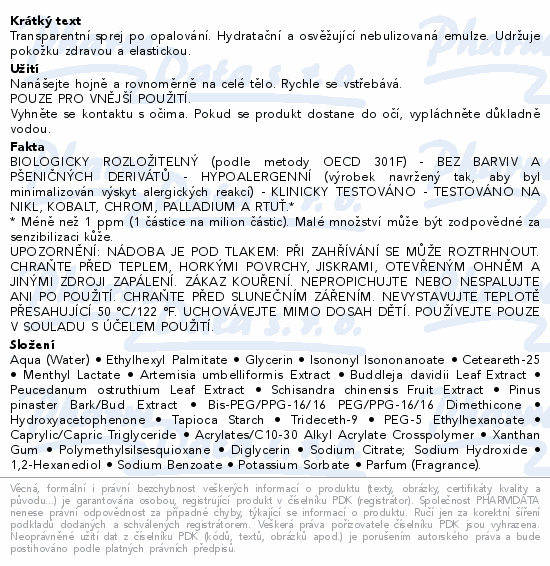 RILASTIL SUN transparent. sprej po opalování 200ml