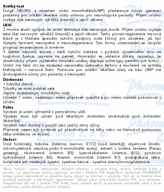 Dolgit NEURO 30 tobolek