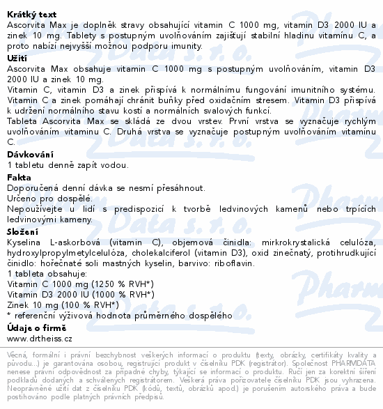 Ascorvita MAX 60+30 tablet