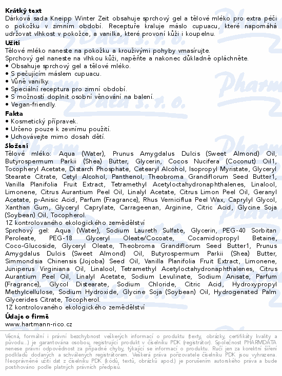 Kneipp Winter Zeit set 2x200ml