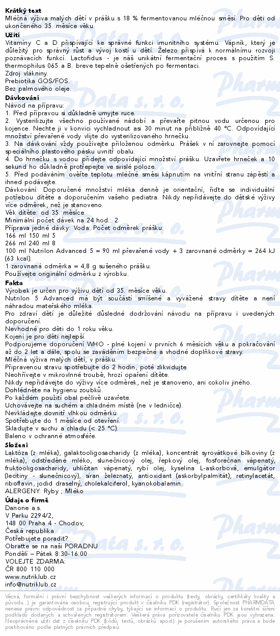 Nutrilon Advanced 5 2x500g