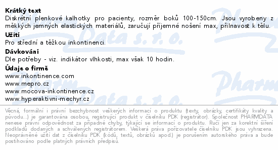 iD Discreet Pants Normal L 10ks
