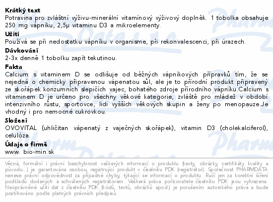 Biomin CALCIUM D3 60 tob.