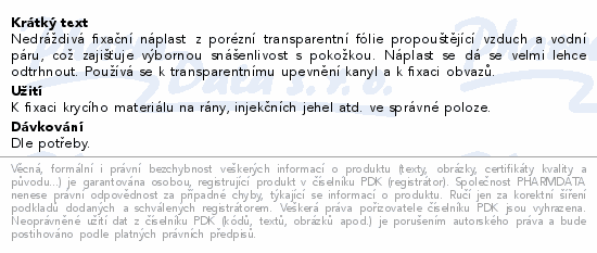 FILMPORE fix.nápl.z transpar.fólie 24x1.25cmx9.15m