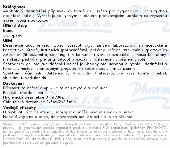 Septoderm gel 500ml schülke