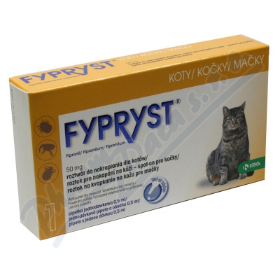 KRKA Fypryst Cat 1x0.5ml spot-on pro kočky