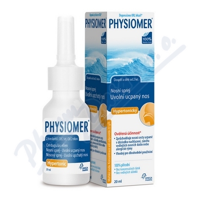 Physiomer HYPERTONIC nosní sprej od 2 let hypertonický 20ml