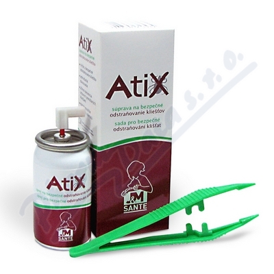 ATIX sada pro bezpečné odstraňování klíšťat +sprej 9ml + pinzeta