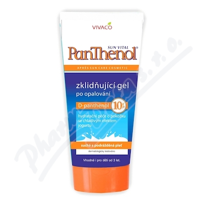 Panthenol 10% zklidňující gel po opalování 200ml