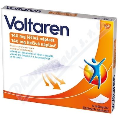 Voltaren 140 mg léčivá náplast 140 mg emp.med.5