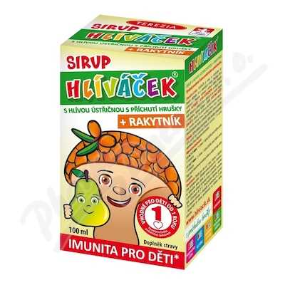 Terezia Company HLÍVÁČEK sirup s hlívou a rakytníkem HRUŠKA 100ml