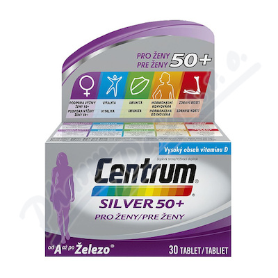 Multivitamin Centrum Silver 50+ pro ženy 30tbl