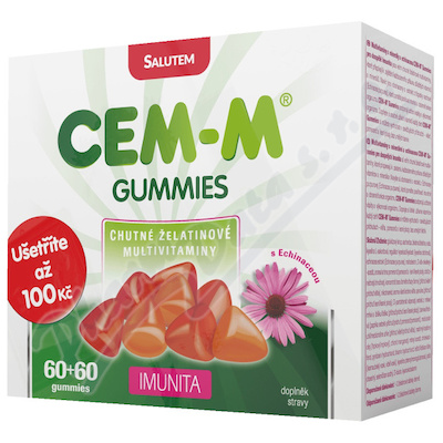 CEM-M gummies Imunita tbl.60+60 Dárkové 2022