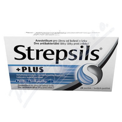 Strepsils Plus 0.6mg/1.2mg/10mg pas.24