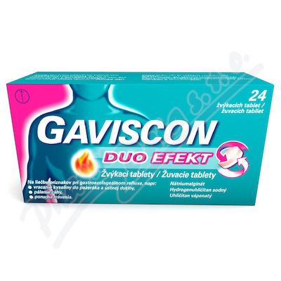 Gaviscon Duo Efekt 250mg/106.5mg/187.5mg tbl.24