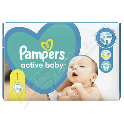 Pampers Active Baby 1 plenk.kalhotky 2-4kg 43ks