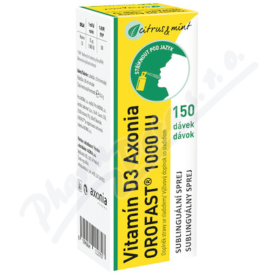 Vitamín D3 Axonia OROFAST 1000IU sublin.sprej 30ml