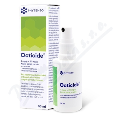 Octicide 1mg/g+20mg/g kožní sprej 50ml