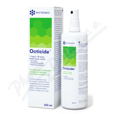 Octicide 1mg/g+20mg/g drm.spr.sol.1x250ml