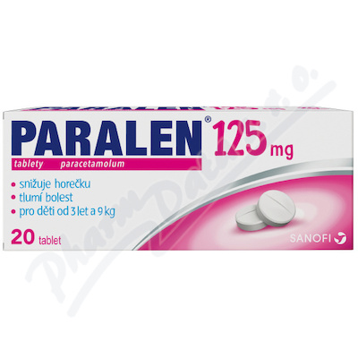 Paralen 125mg tbl.nob.20