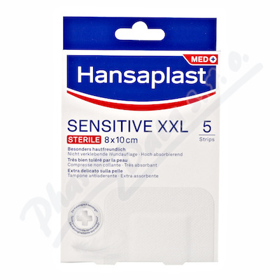 Hansaplast Sensitive XXL elast.náplast 8x10cm 5ks