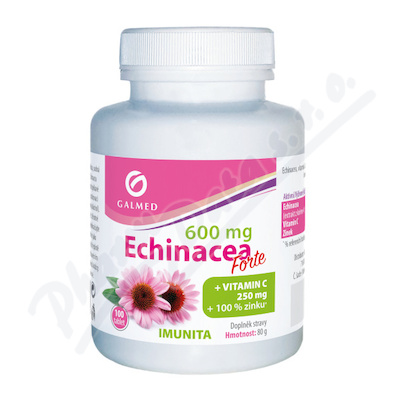 Echinacea forte 600mg+vit.C+zinek tbl.100 Galmed