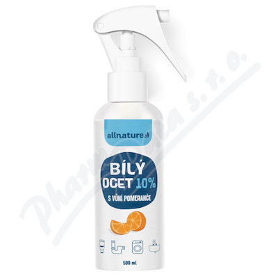 Allnature Bílý ocet 10% s vůní pomeranče 500ml