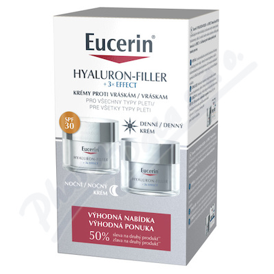 Eucerin HYALURON-FILLER+3xEF.den+noc.kr.2x50ml2023