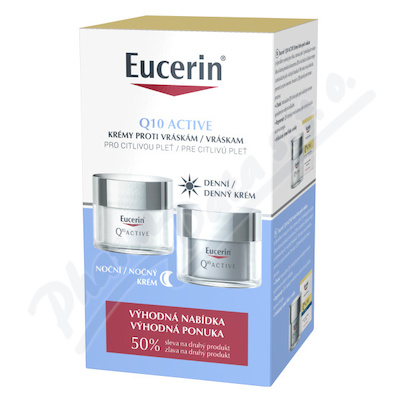 Eucerin Q10 ACTIVE denní+noční krém 2x50ml 2023