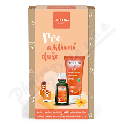 Weleda Pro aktivní duše sprchový gel 200 ml + masážní olej 50 ml