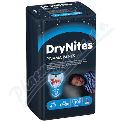 DryNites kalhot.absorb.chlapci 4-7let/17-30kg/10ks