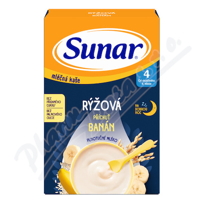 Sunar Ml.rýžová kaše Banán na dobrou noc 210g