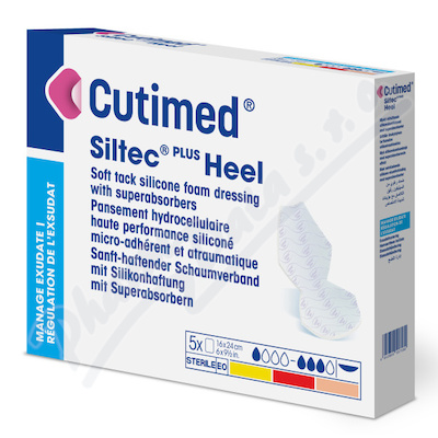 Cutimed Siltec Heel Plus nead.pěn.kr.16x24cm 5ks