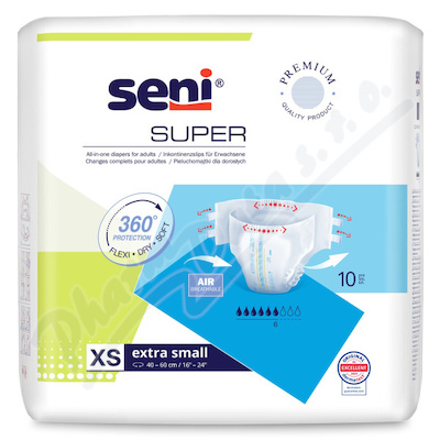 Seni Super inkon.plenkové kalhotky XS 10ks